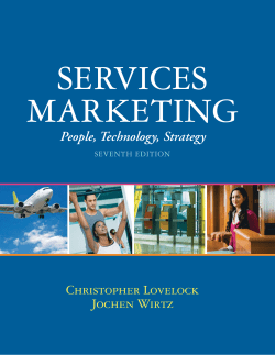 Christopher Lovelock Jochen Wirtz People, Technology, Strategy