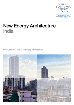 New Energy Architecture India - WEF