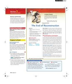 The End of Reconstruction - Washougal School District