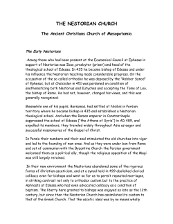 The Nestorian Church - Ecumenical Catholic Communion