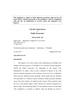 Singapore Judgments