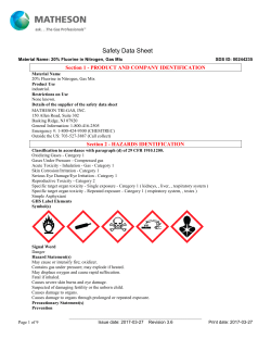 Safety Data Sheet - ChemADVISOR, Inc.