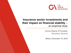 Insurance sector investments and their impact on financial stability &ndash;