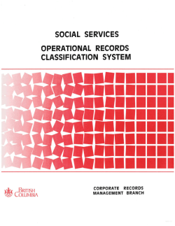 social services operational records classification system