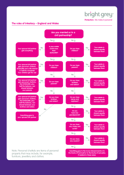 The rules of intestacy - City Mortgage Solutions