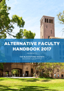 ALTERNATIVE FACULTY HANDBOOK 2017