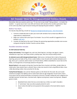 Easy Intergenerational Outdoor Activities