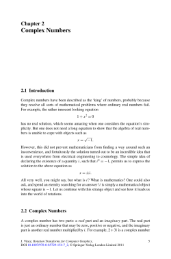 Complex Numbers