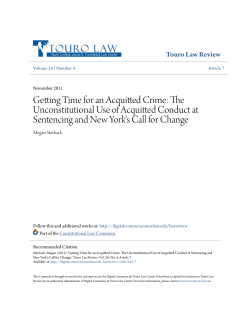 Getting Time for an Acquitted Crime: The Unconstitutional Use of