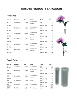 dakota products catalogue