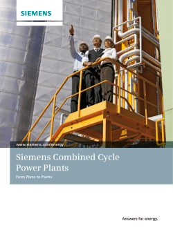 Siemens Combined Cycle Power Plants