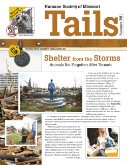 Summer 2011 - Humane Society of Missouri