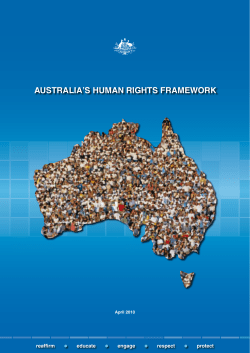 Australia`s Human Rights Framework - Attorney