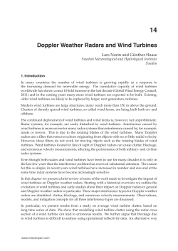 Doppler Weather Radars and Wind Turbines