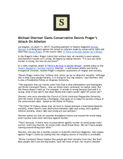 If There Is No God, Is Murder Wrong? - Michael