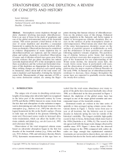 stratospheric ozone depletion