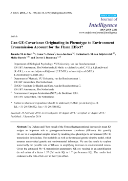 Can GE-Covariance Originating in Phenotype to Environment