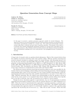 Question Generation from Concept Maps