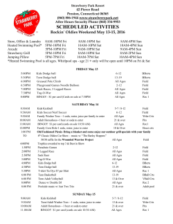 scheduled activities