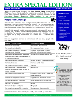 extra special edition - Calhoun County School District