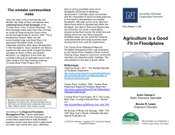 Agriculture is a Good Fit in Floodplains