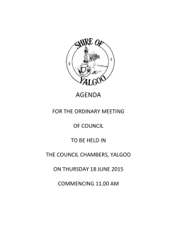 2015-06 Ordinary Council Meeting Agenda