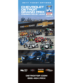 Ticket Brochure - Detroit Grand Prix