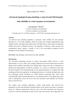 Advanced topological map matching: a step towards full integrity