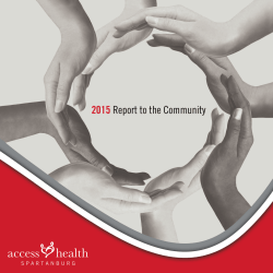 Community Benefit Report - Access Health :: Spartanburg