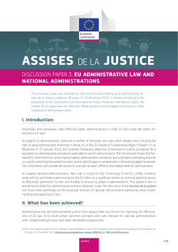 Assises de la Justice - European Commission