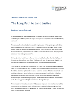 The Long Path to Land Justice