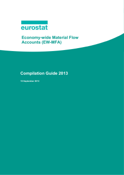 Economy-wide Material Flow Accounts (EW-MFA)