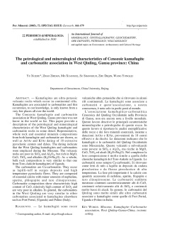 The petrological and mineralogical characteristics of Cenozoic
