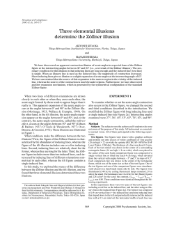 Three elemental illusions determine the Z&ouml;llner illusion