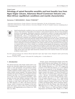 Petrology of spinel lherzolite xenoliths and host basaltic lava from