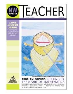 Problem Solving: Getting to the Heart of Mathematics [Northwest
