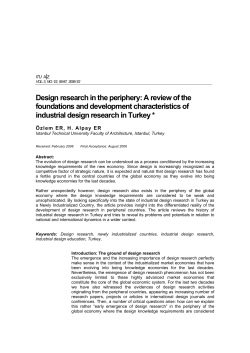 Design research in the periphery: A review of the