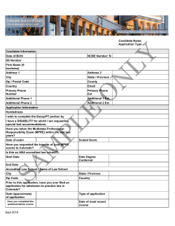 Application Type - Colorado Supreme Court