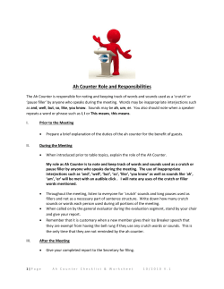 Ah Counter Role and Responsibilities