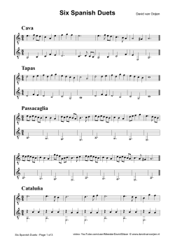Six Spanish Duets - MeesterDavidGitaar