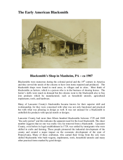 Revised-The Early American Blacksmith