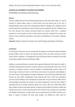 DIANE BIRRELL - British Conference of Undergraduate Research