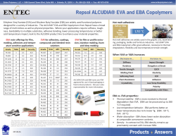 Repsol ALCUDIA&reg; EVA and EBA Product Overview
