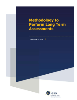 Methodology to Perform Long Term Assessments