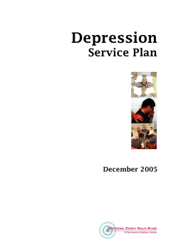 Depression - MidCentral District Health Board