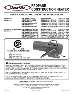 propane construction heater
