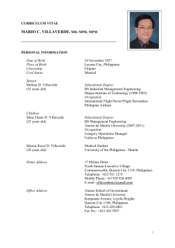MARIO C. VILLAVERDE, MD, MPH, MPM
