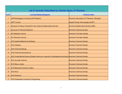 A-Z Journals list - Central Library IITB