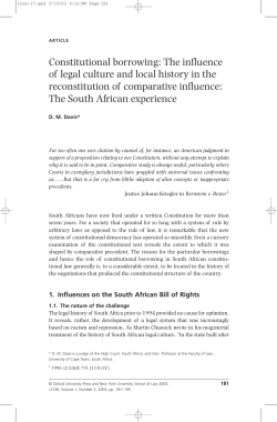 Constitutional borrowing: The influence of legal culture and local