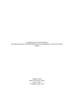 A MARRIAGE OF CONVENIENCE - Western Oregon University